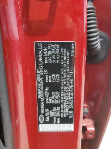 2024 HYUNDAI TUCSON LIM 5NMJE3DE9RH407745