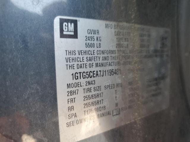 2018 GMC CANYON SLE 1GTG5CEA7J1195481