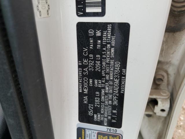 2021 KIA FORTE FE - 3KPF24AD6ME378480