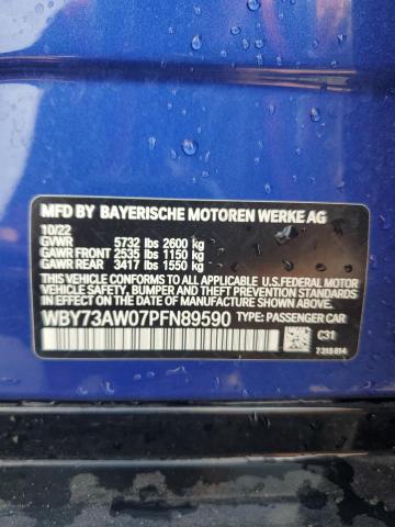 2023 BMW I4 EDRIVE WBY73AW07PFN89590