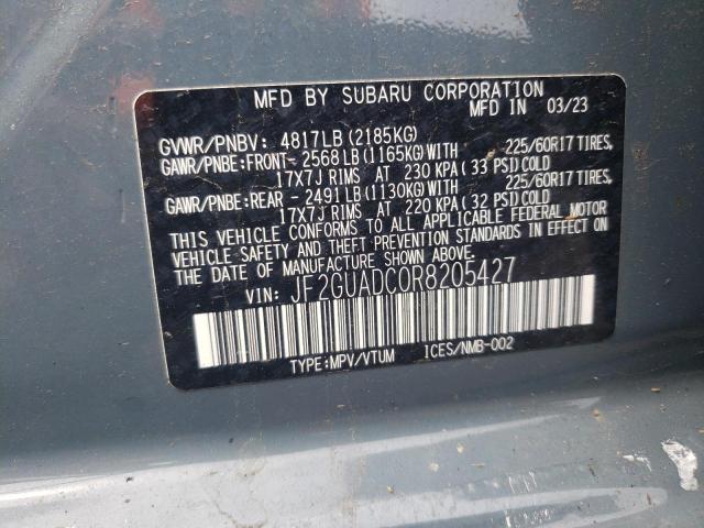 2024 SUBARU CROSSTREK - JF2GUADC0R8205427
