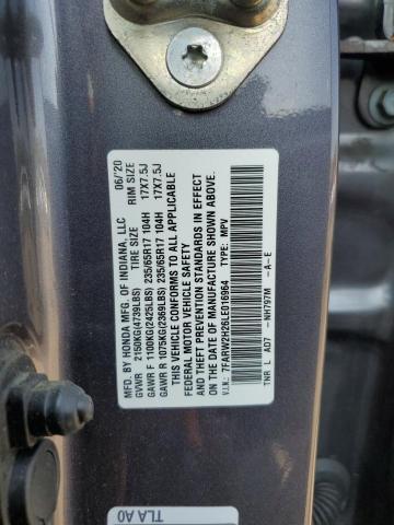 2020 HONDA CR-V LX 7FARW2H26LE016964