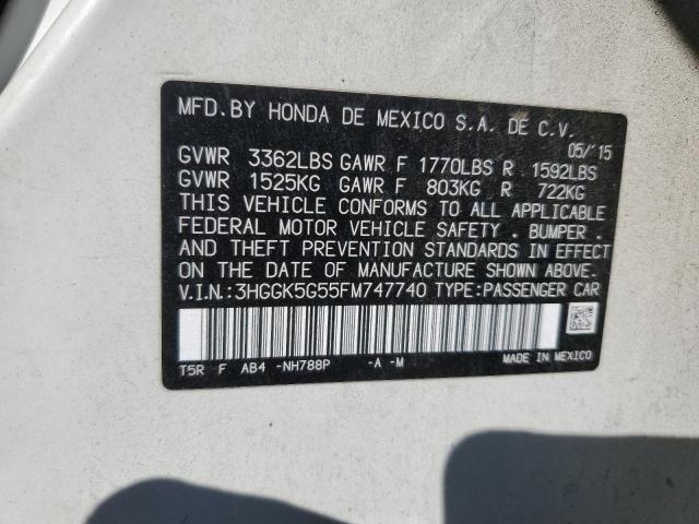 2015 HONDA FIT LX 3HGGK5G55FM747740