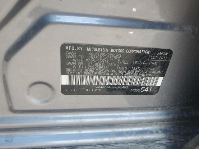2018 MITSUBISHI OUTLANDER JA4AZ3A32JZ024831