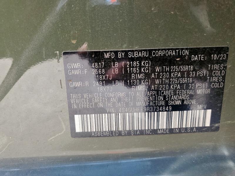 2024 SUBARU CROSSTREK 4S4GUHF69R3734849