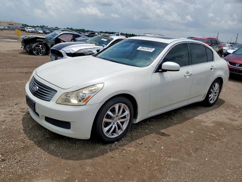 INFINITI G35 2008 white  gas JNKBV61E88M220903 photo #1