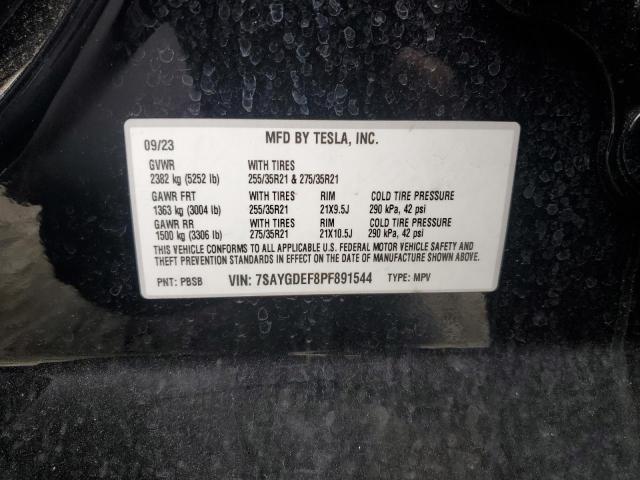2023 TESLA MODEL Y 7SAYGDEF8PF891544