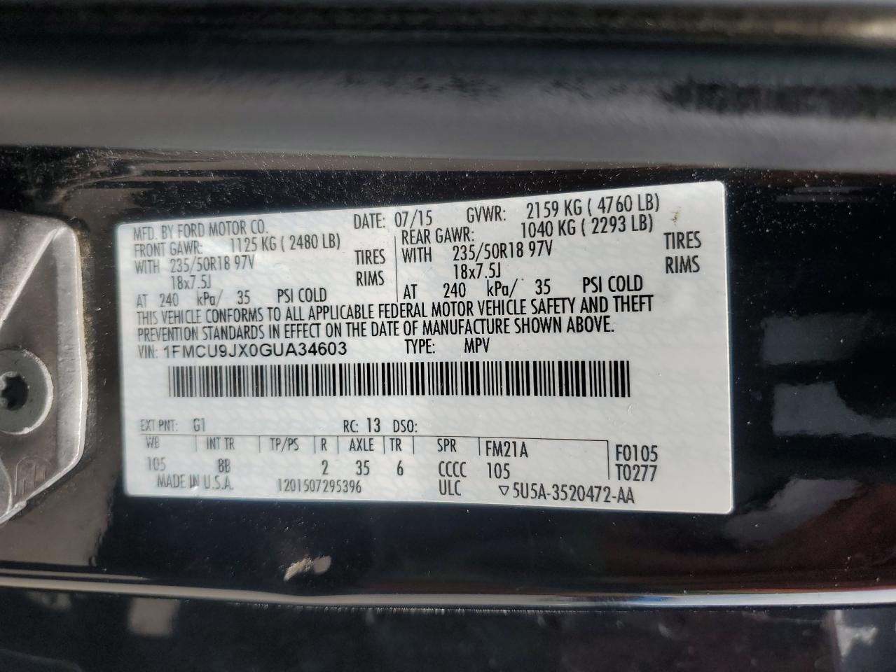 FORD ESCAPE TITANIUM