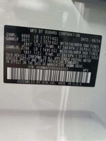 2024 SUBARU ASCENT PRE 4S4WMAED5R3456003