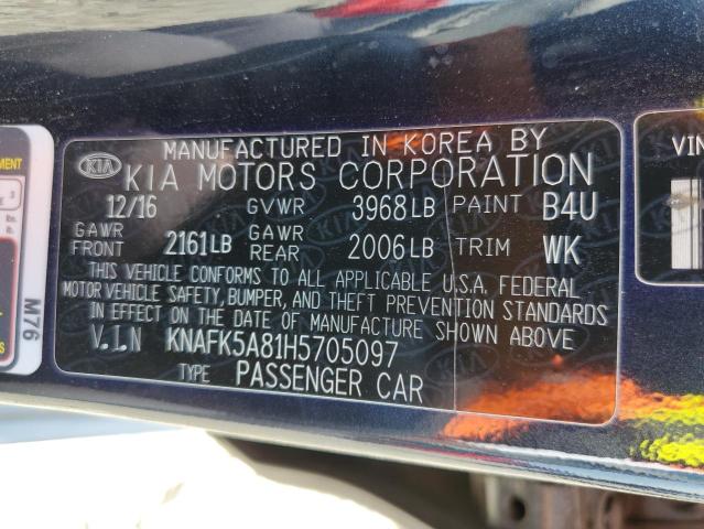 2017 KIA FORTE LX KNAFK5A81H5705097