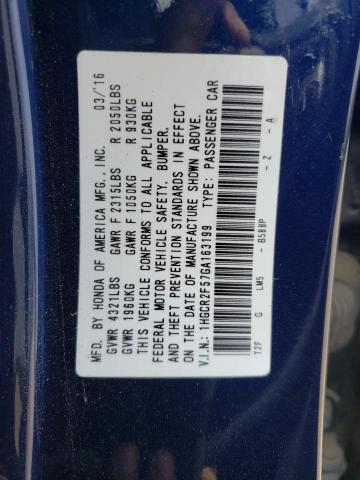 2016 HONDA ACCORD SPO - 1HGCR2F57GA163199