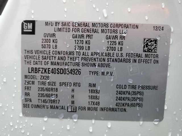 2025 BUICK ENVISION P LRBFZKE40SD034926