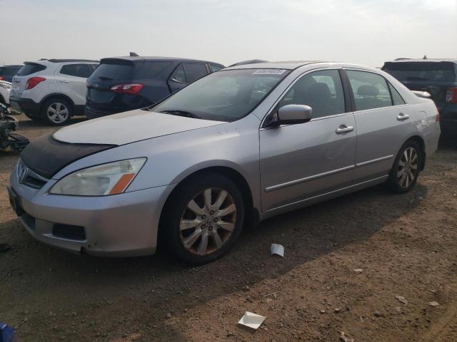 HONDA ACCORD EX 2007 silver sedan 4d gas 1HGCM66847A085867 photo #1