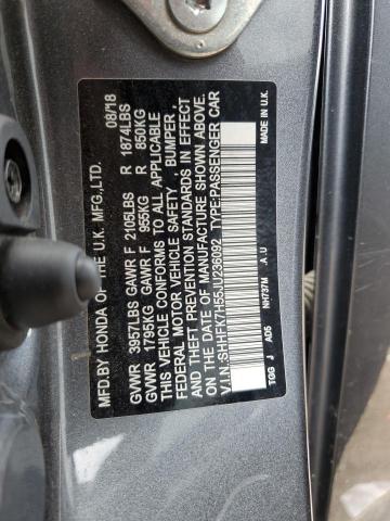 2018 HONDA CIVIC EX SHHFK7H55JU236092