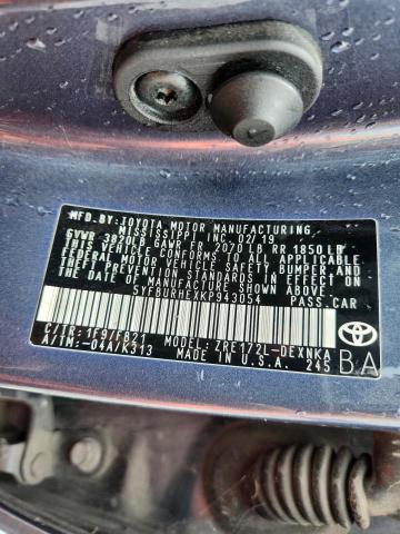 2019 TOYOTA COROLLA L - 5YFBURHEXKP943054