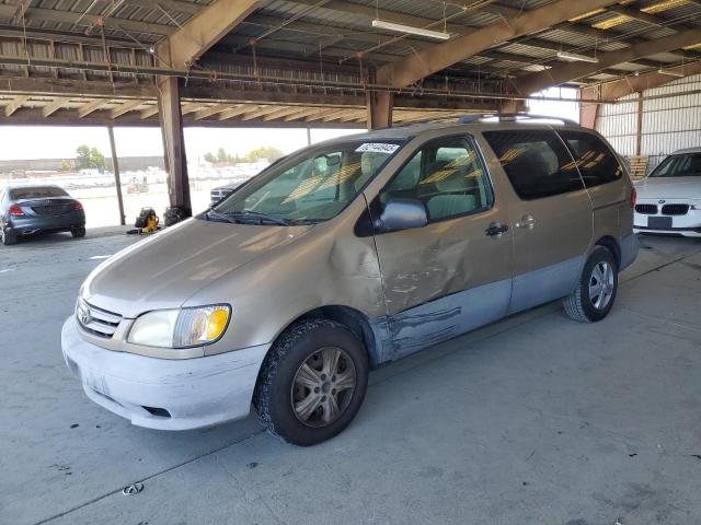 TOYOTA SIENNA LE 2001 tan  gas 4T3ZF13C21U336294 photo #1