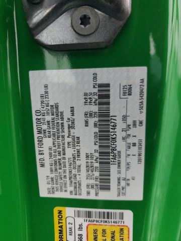 2019 FORD MUSTANG GT 1FA6P8CF0K5146771