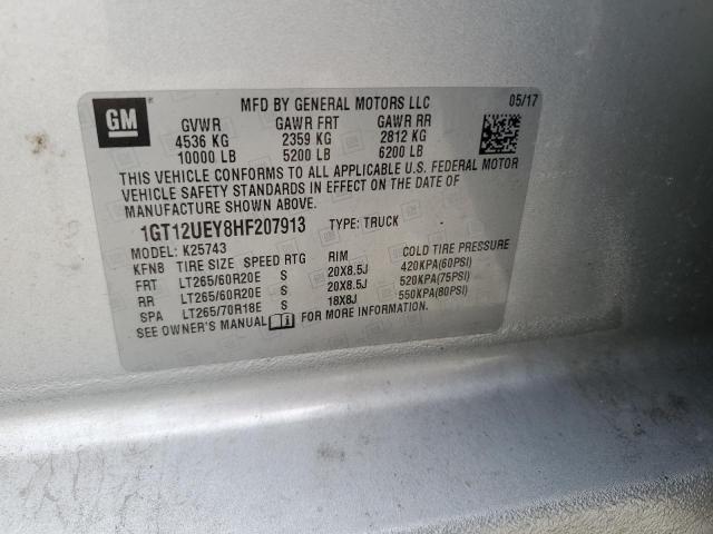 2017 GMC SIERRA K25 1GT12UEY8HF207913