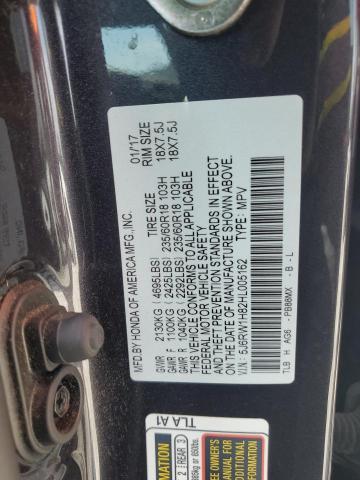 2017 HONDA CR-V EXL - 5J6RW1H82HL005162