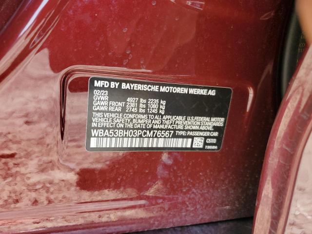 2023 BMW 530 I - WBA53BH03PCM76567