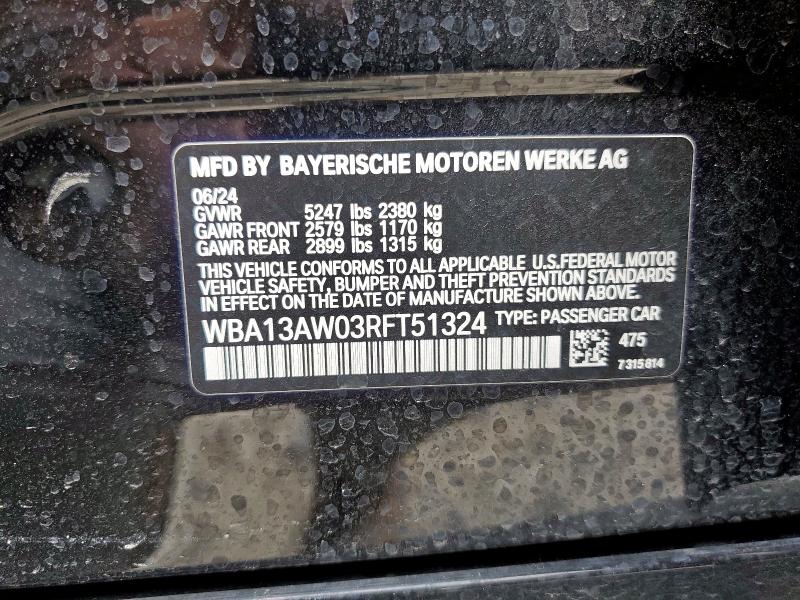 2024 BMW M440XI GRA WBA13AW03RFT51324