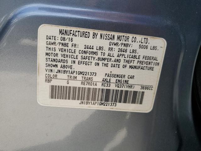 2016 INFINITI Q70 3.7 JN1BY1AP1GM221373
