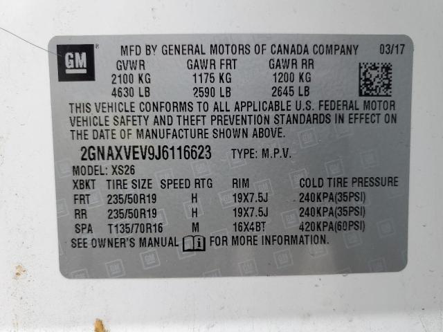 2018 CHEVROLET EQUINOX PR 2GNAXVEV9J6116623