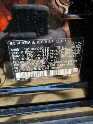2025 HONDA HR-V EXL 3CZRZ2H76SM763192