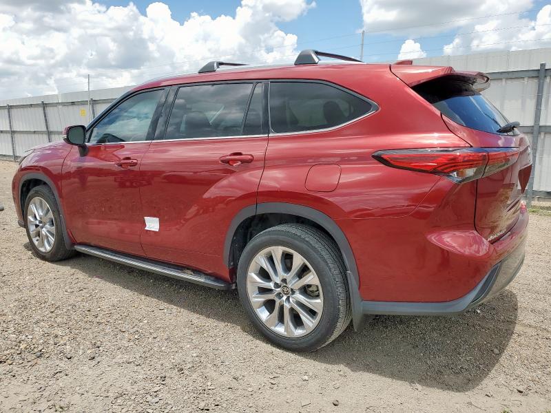 TOYOTA HIGHLANDER 2021 maroon  gas 5TDYZRAH0MS523250 photo #3