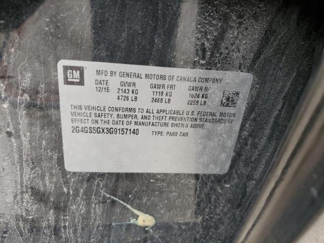 2016 BUICK REGAL PREM 2G4GS5GX3G9157140