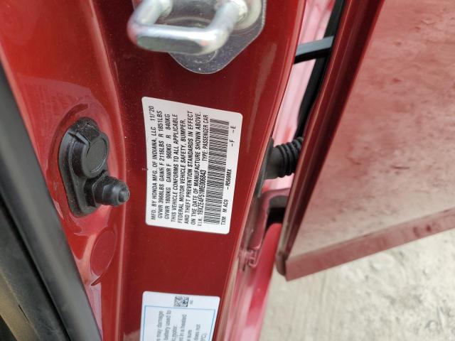 2021 HONDA INSIGHT EX 19XZE4F51ME006843