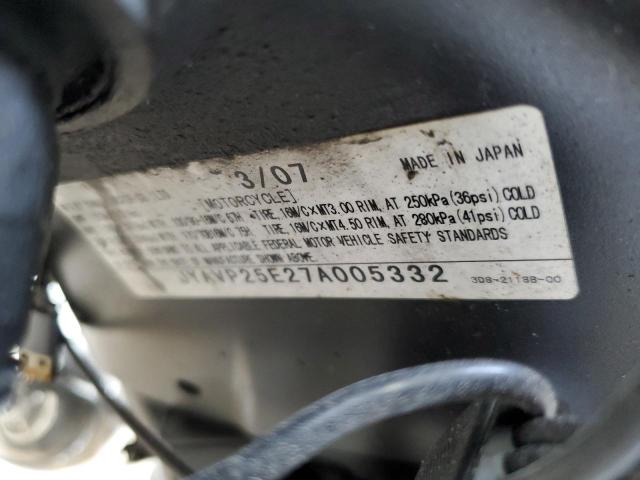 2007 YAMAHA XVS1300 CT JYAVP25E27A005332