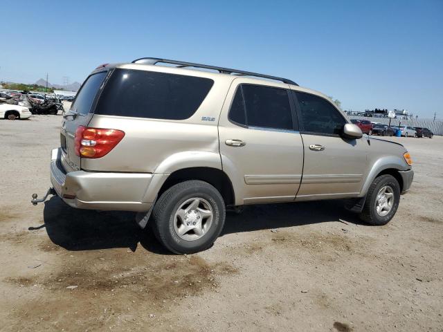 TOYOTA SEQUOIA SR 2002 gold  gas 5TDBT44A72S063610 photo #4