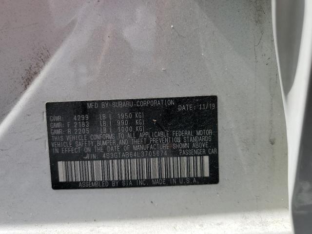 2020 SUBARU IMPREZA 4S3GTAB64L3705674