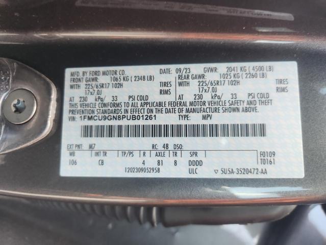 2023 FORD ESCAPE ACT 1FMCU9GN8PUB01261