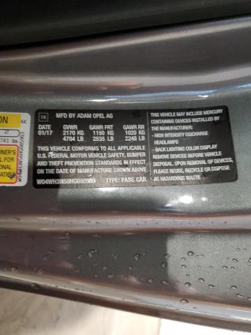 2017 BUICK CASCADA PR W04WH3N56HG085903