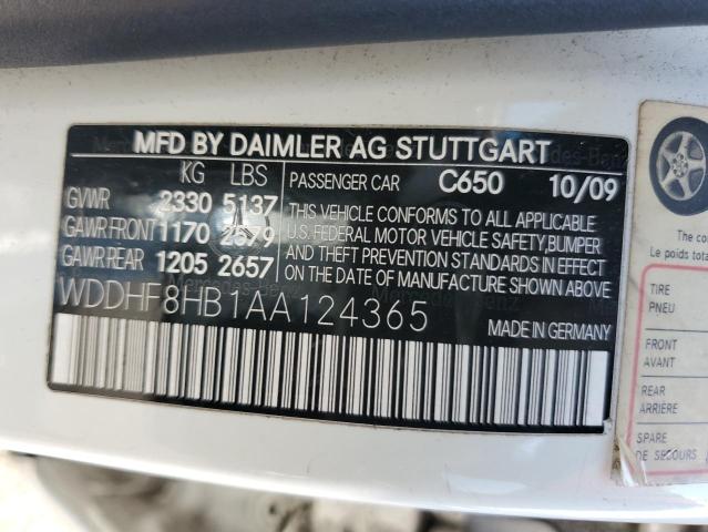 2010 MERCEDES-BENZ E 350 4MAT - WDDHF8HB1AA124365