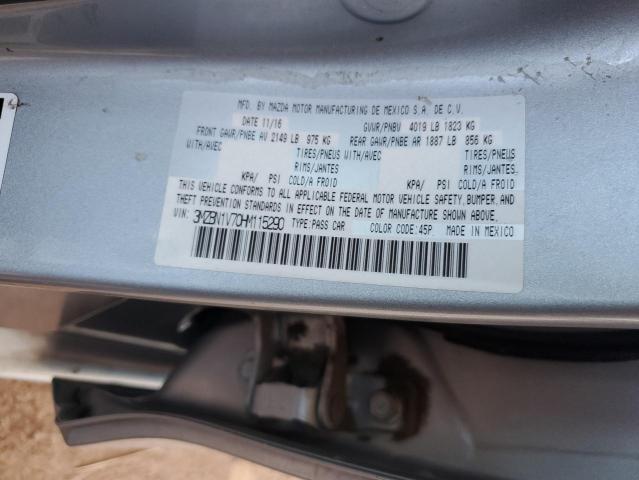 2017 MAZDA 3 TOURING 3MZBN1V70HM115290
