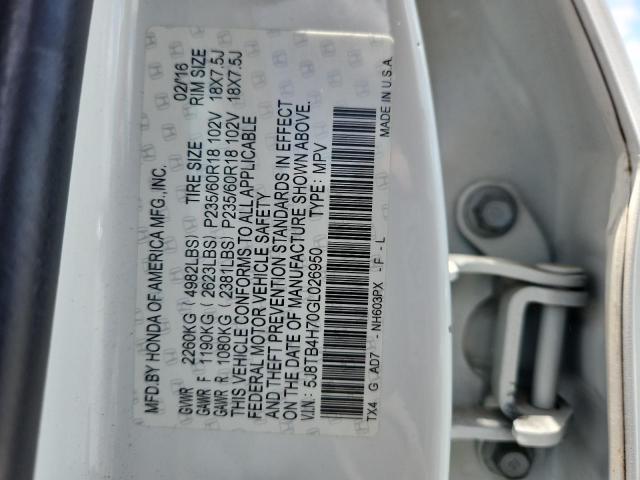 2016 ACURA RDX ADVANC 5J8TB4H70GL026950