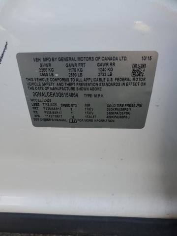 2016 CHEVROLET EQUINOX LT - 2GNALCEK3G6154864