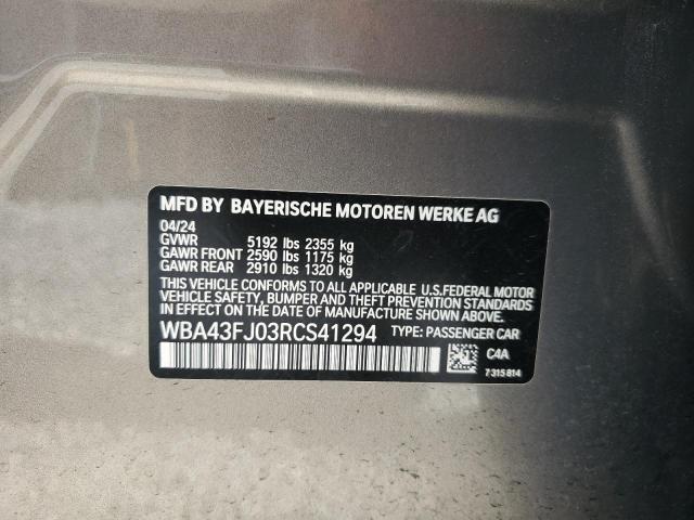 2024 BMW 530 I - WBA43FJ03RCS41294