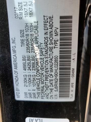 2017 HONDA CR-V TOURI 5J6RW2H90HL022850