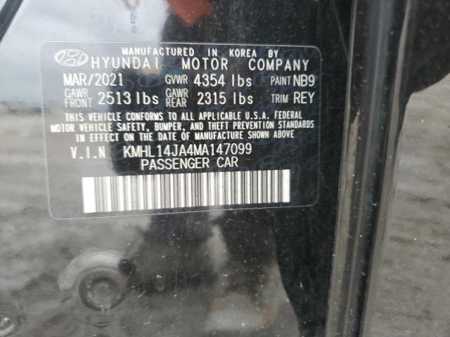 2021 HYUNDAI SONATA SEL - KMHL14JA4MA147099