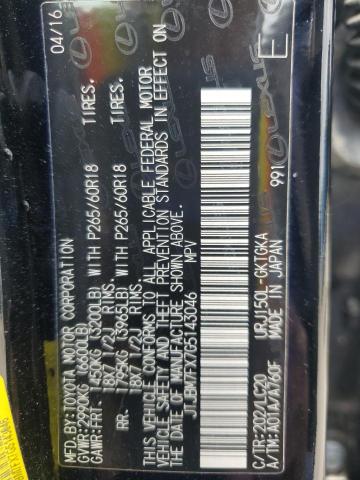 2016 LEXUS GX 460 JTJBM7FX7G5143046