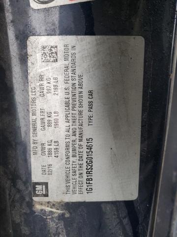 2016 CHEVROLET CAMARO LT 1G1FB1RS2G0154615