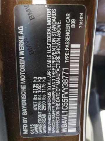 2015 BMW X1 XDRIVE2 WBAVL1C55FVY38771