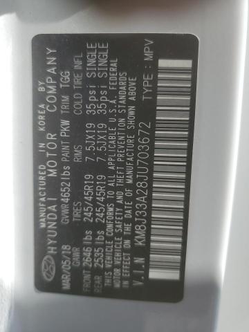 2018 HYUNDAI TUCSON VAL KM8J33A28JU703672