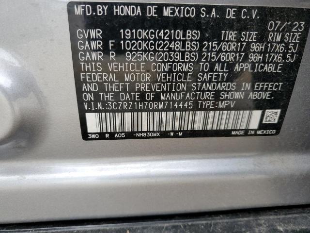 2024 HONDA HR-V EXL 3CZRZ1H70RM714445