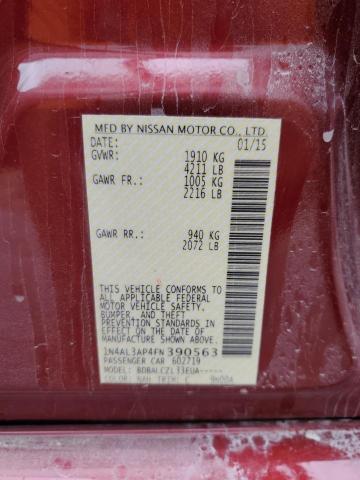 2015 NISSAN ALTIMA 2.5 - 1N4AL3AP4FN390563