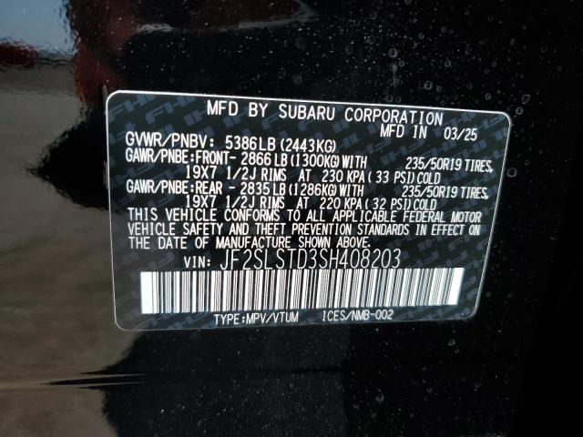 2025 SUBARU FORESTER T JF2SLSTD3SH408203